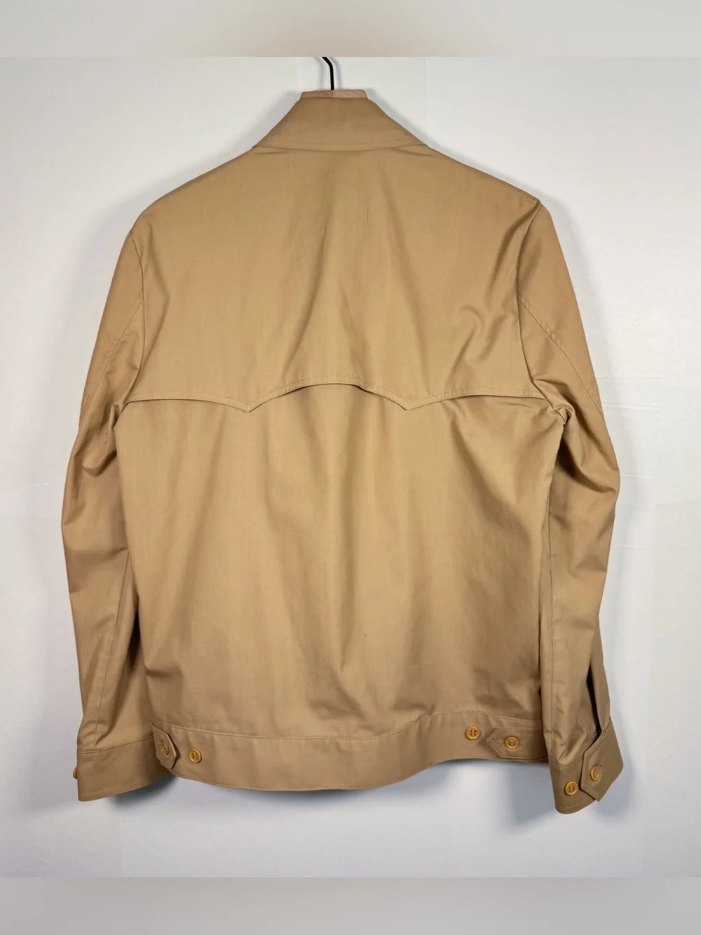 VTG 1980s LONDON FOG Harrington Jacket Front Zip Slant Pocket Mesh Lined Sz 38